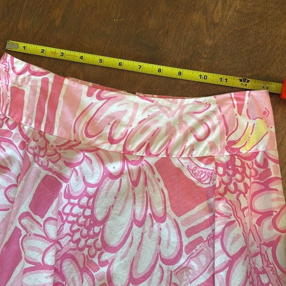 Lilly Pulitzer Pink Flamingo Embroidered Skirt - Picture 4 of 6